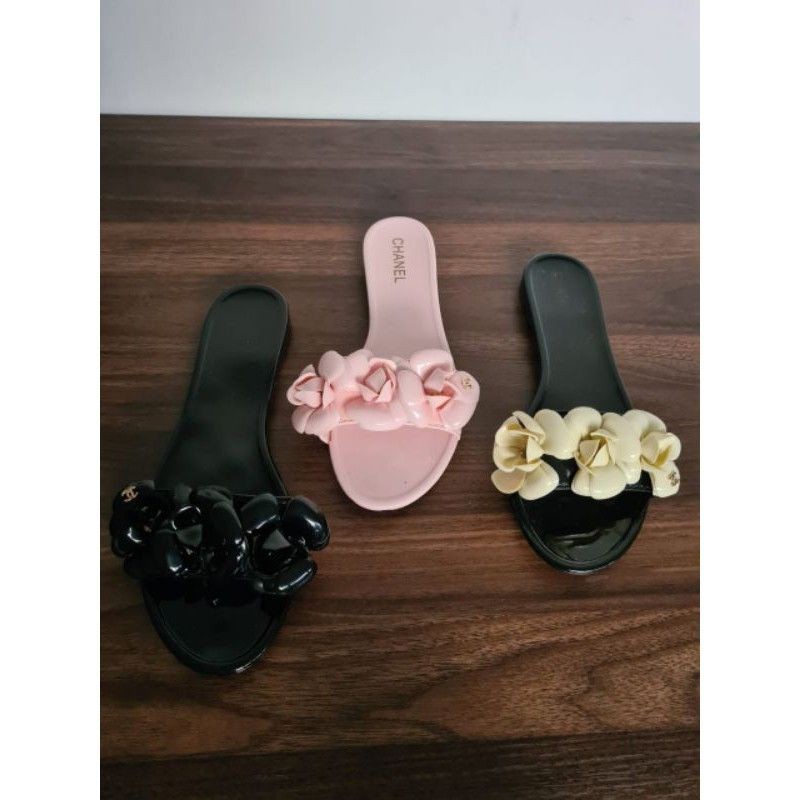 sandal jelly chanel flower size 36-40