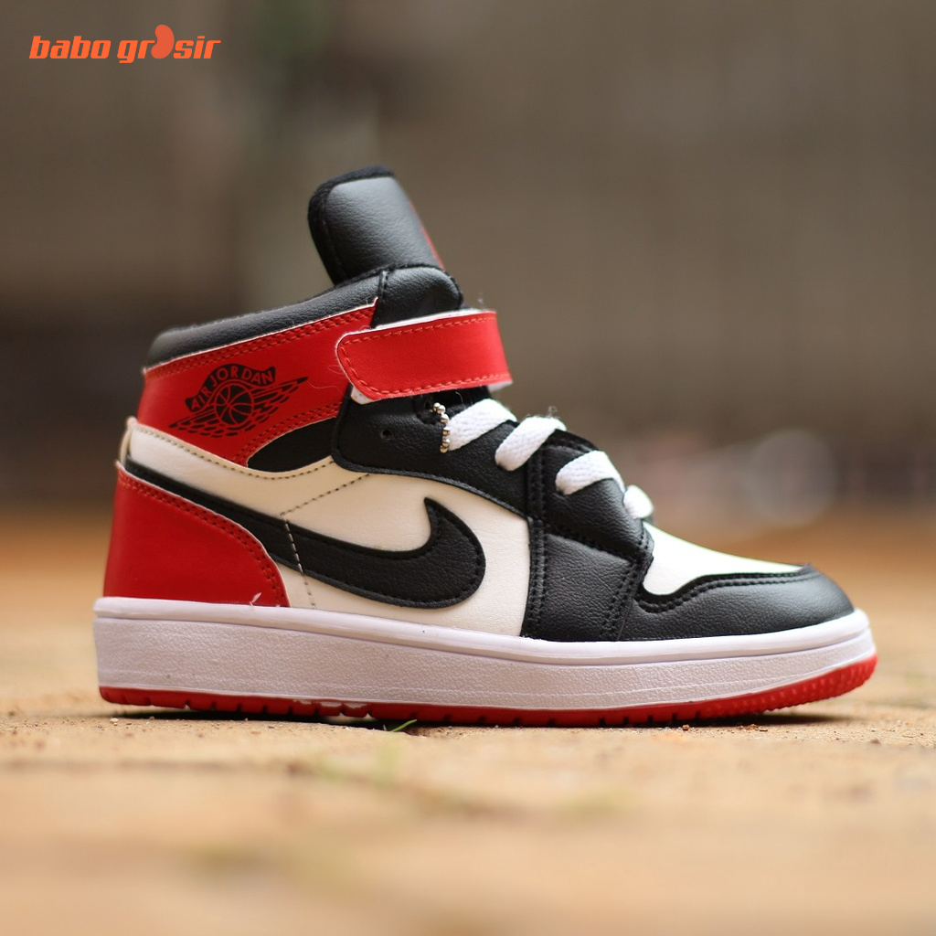 PROMO Sepatu Anak Nike Air Jordan KIDS Black Red Premium Quality, Harga Murah, Kualitas Mewah