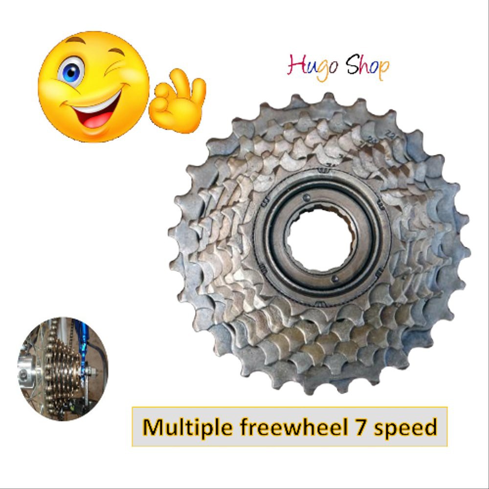 Gir Freewheel sepeda 7 Speed Diskon