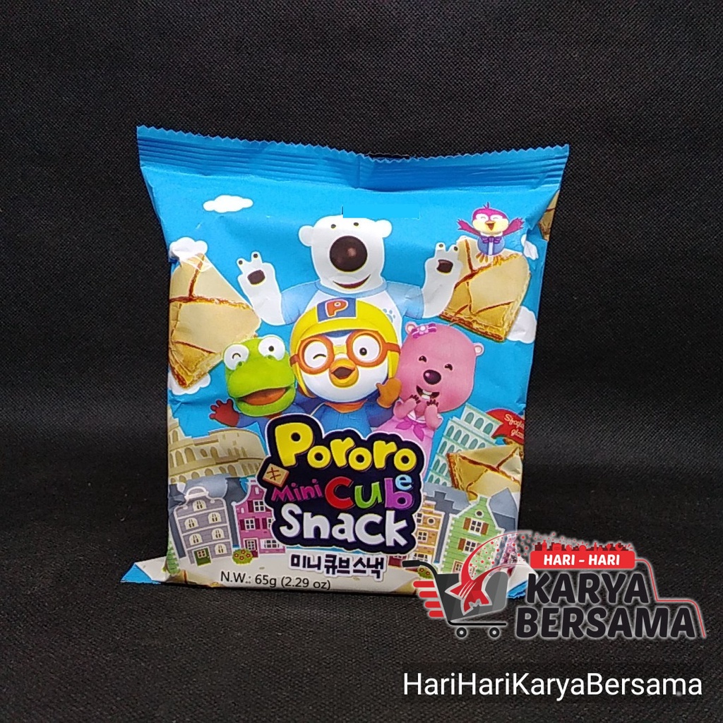 

PORORO MINI CUBE MILKY & VANILLA SNACK 65GR
