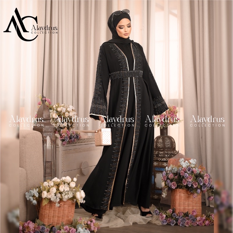 Abaya Gamis Maxi Dress Arab Saudi Bordir Zephy Turki Haji Umroh Dubai Turkey 811