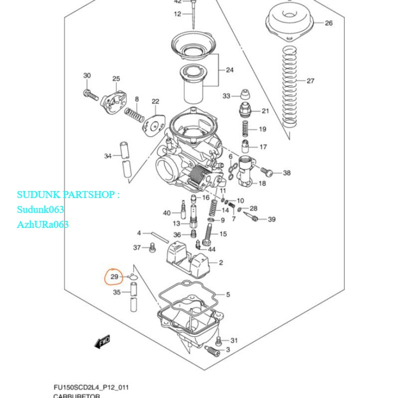clip klem clamp selang karburator satria Fu smash Shogun SkyDrive skywave ORI SGP