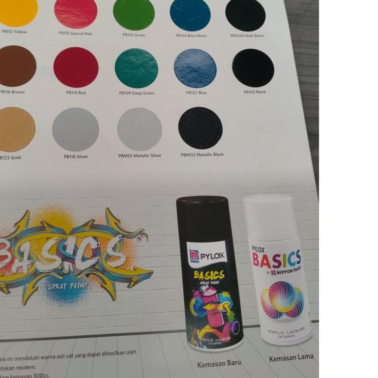 CAT SEMPROT PYLOX BASIC PB101 WHITE - CAT SEMPROT WARNA PUTIH 300CC NIPPON PAINT PYLOX