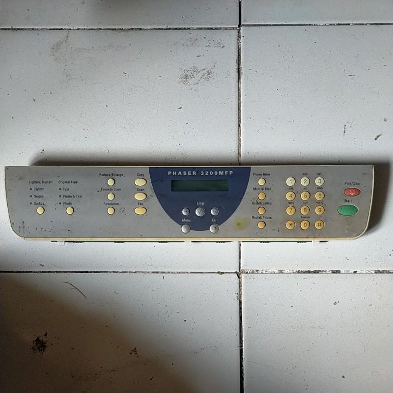 tombol panel lcd Xerox phaser 3200mfp