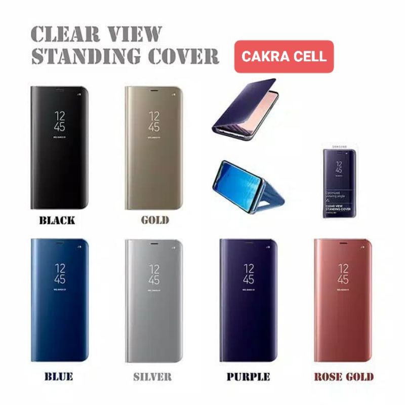 Flip Mirror Stand SAMSUNG A6 (2018), A6 Plus, A8 (2018), A8 Plus, A9 (2018), J4 Plus, J2 Prime, J5 P