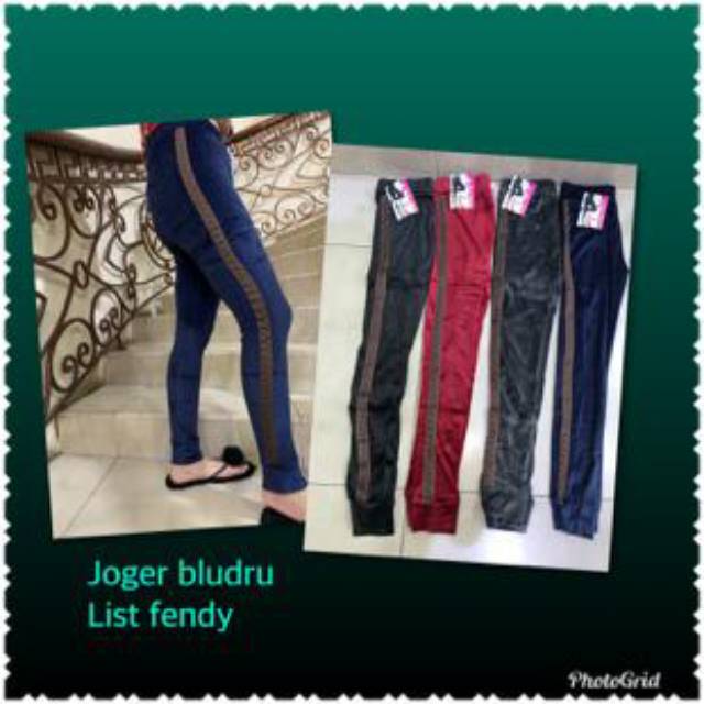 Bludru joger fendi