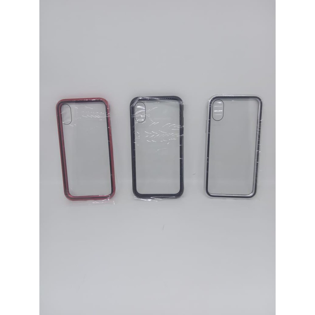 Depan belakang glass premium magnetic glass full cover 360 Iphone X/XS