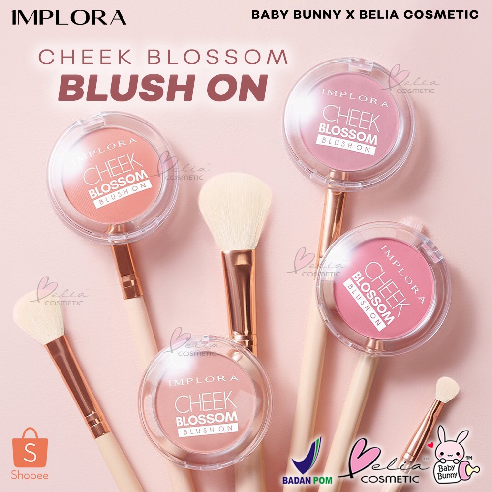 ❤ BELIA ❤ IMPLORA Cheek Blossom Blush On 3.5g | Perona Wajah | Blushon Padat | BPOM