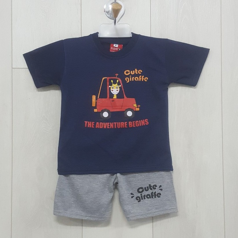 SETELAN KAOS ANAK LAKI-LAKI SML 1-3 TAHUN KREASI MODE 191219-3