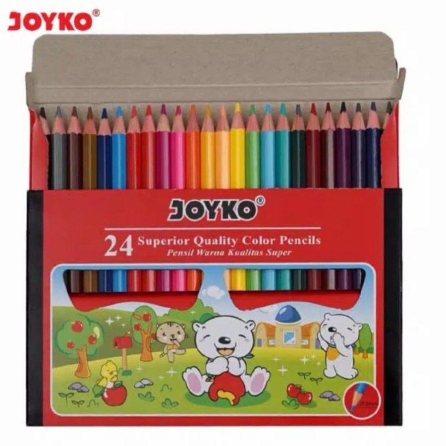 Pensil Warna JOYKO 24 Warna Pendek CP-S24