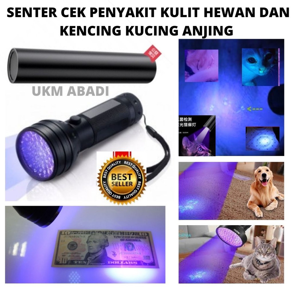 Senter UV Cek Sakit Kulit Jamur Urine Hewan Money Detektor Uang Palsu 111107