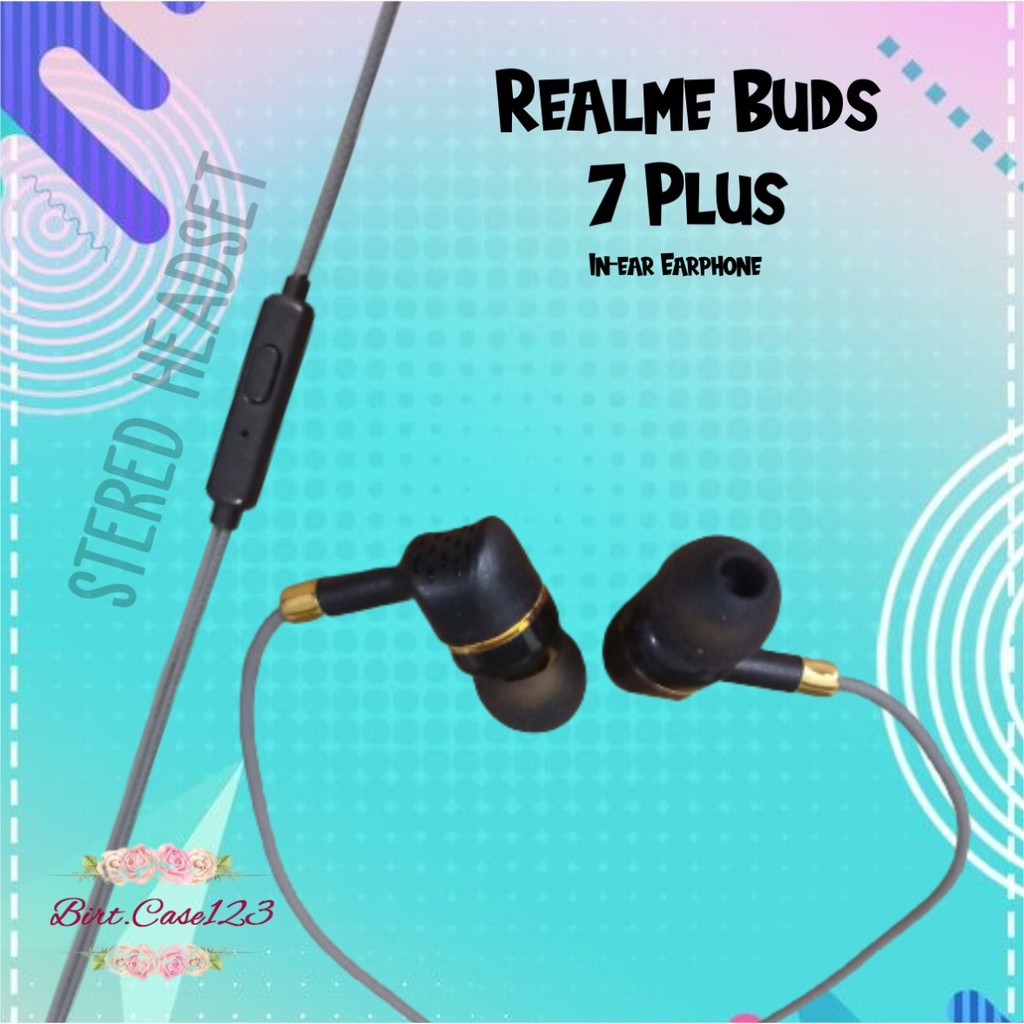 BM085 HEADSET HANDSFREE EARPHONE Hf REALME BUDS 7 PLUS EXTRA BASS realme 2 5 6 7 8 c11 c12 c17 c20 BC5782