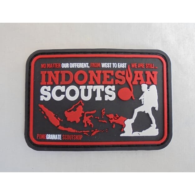 Patch rubber ( Pramuka ) Scouts ~ Merah