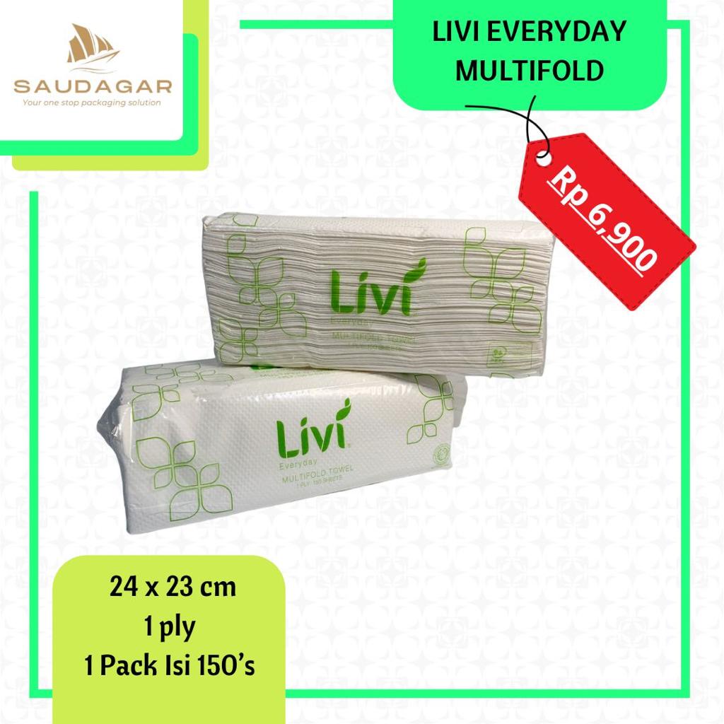 (KHUSUS GOJEK/GRAB) Tissue Wastafel Livi Everyday Multifold Towel