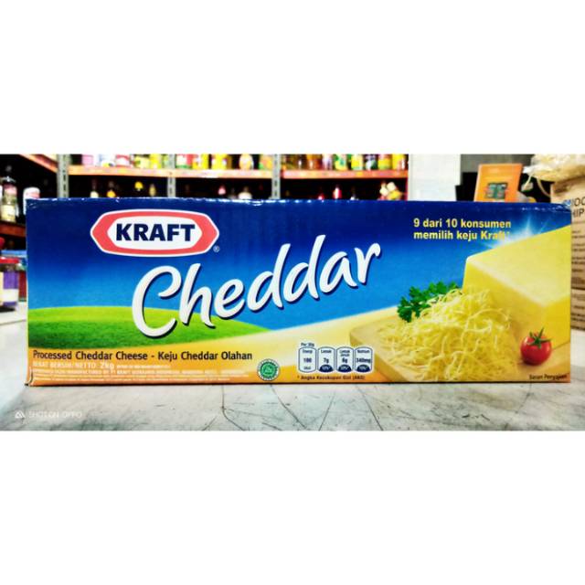 Keju Kraft Cheddar 2 kg