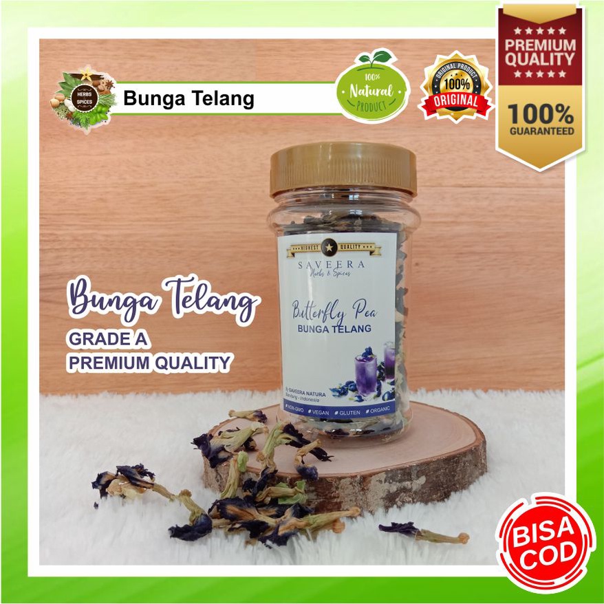 

BUNGA TELANG KERING / TEH HERBAL DAUN TELANG , 100% ASLI ALAMI KUALITAS PREMIUM GRADE A uk. SACHET