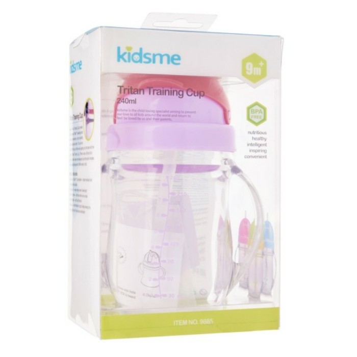 KIDSME Tritan Weighted Straw Bottle Cup Baby Training Cup