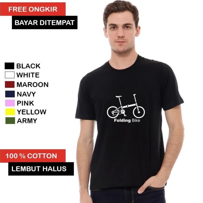 Kaos Sepeda Folding Bike / Kaos Sepeda Lipat / Baju Kaos Sepeda Lipat carrad00 Buru Order