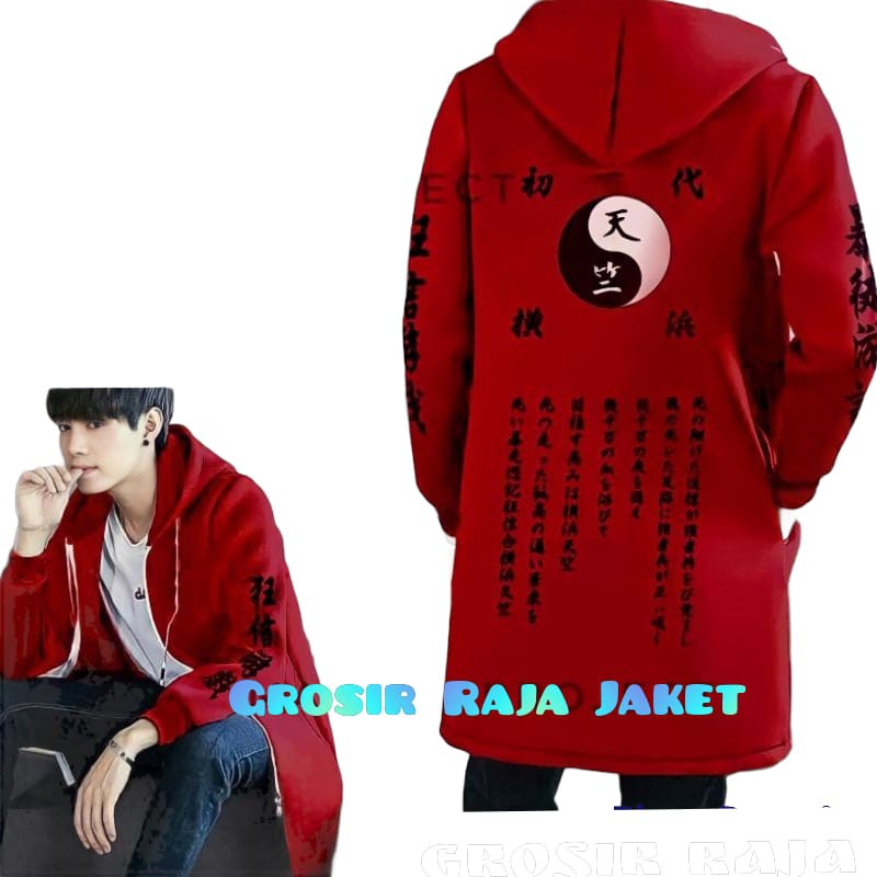 JAKET ZIPER JUBAH PRIA ANIME TOKYO REVENGERS TENJIKU IZANA KUROKAWA MIKEY SANO