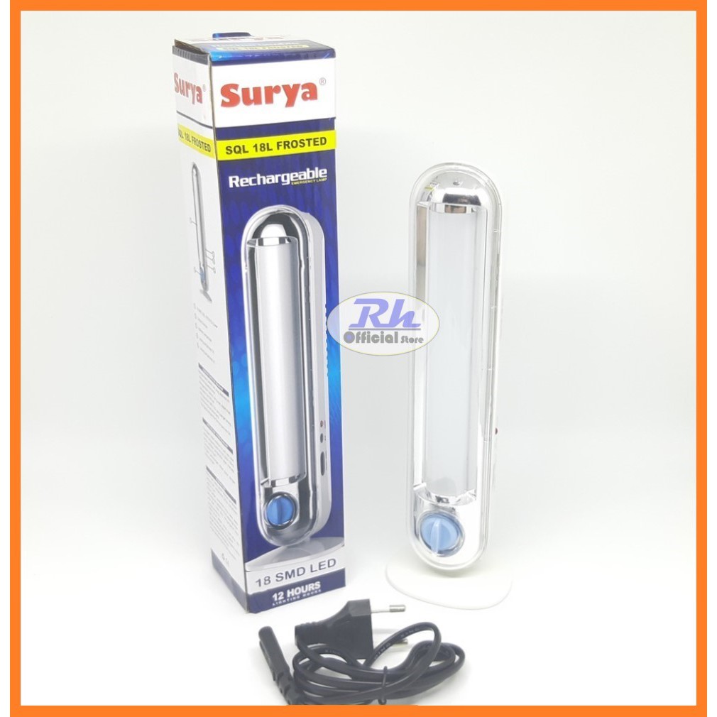 lampu led emergency surya sql 18l frosted