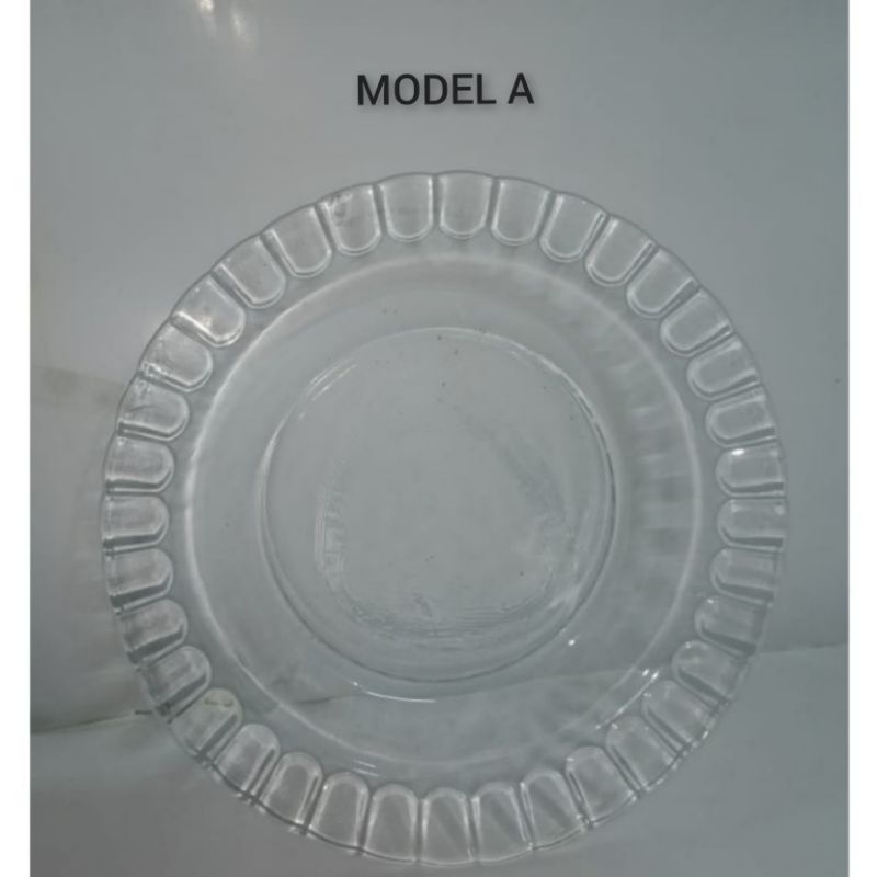 Piring Makan Kaca Bening