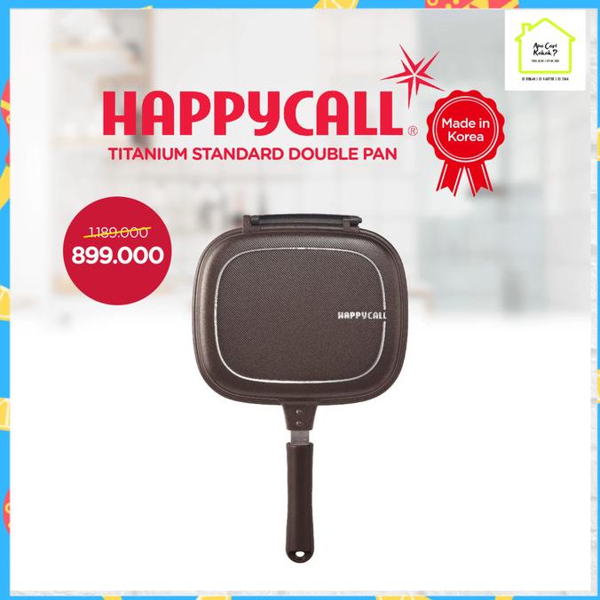 ~~~] HAPPY CALL Titanium Standard Double Pan 28 Cm / Fry Pan / Penggorengan
