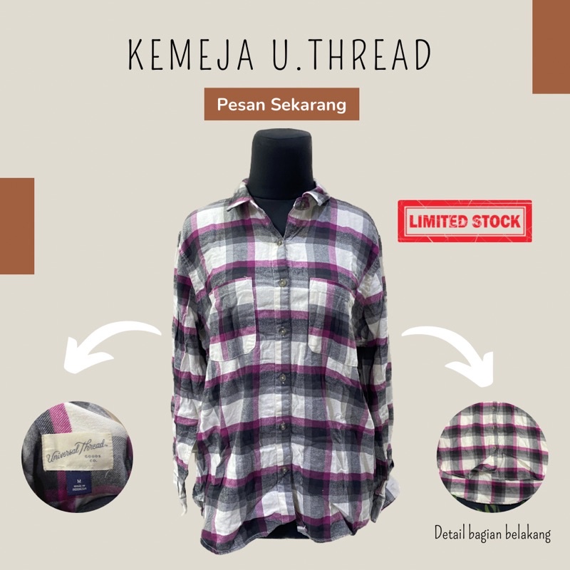 Kemeja Wanita Original Universal Thread