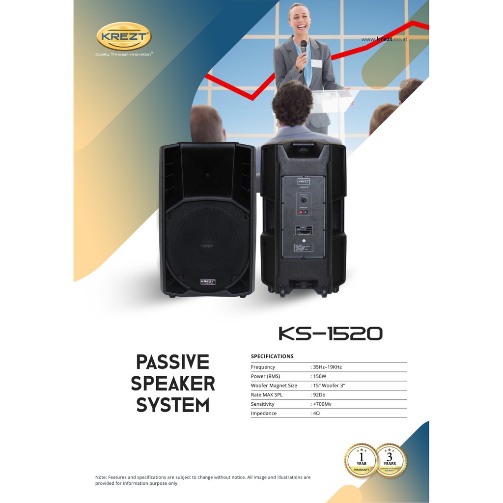 PASSIVE SPEAKER KREZT KS-1520