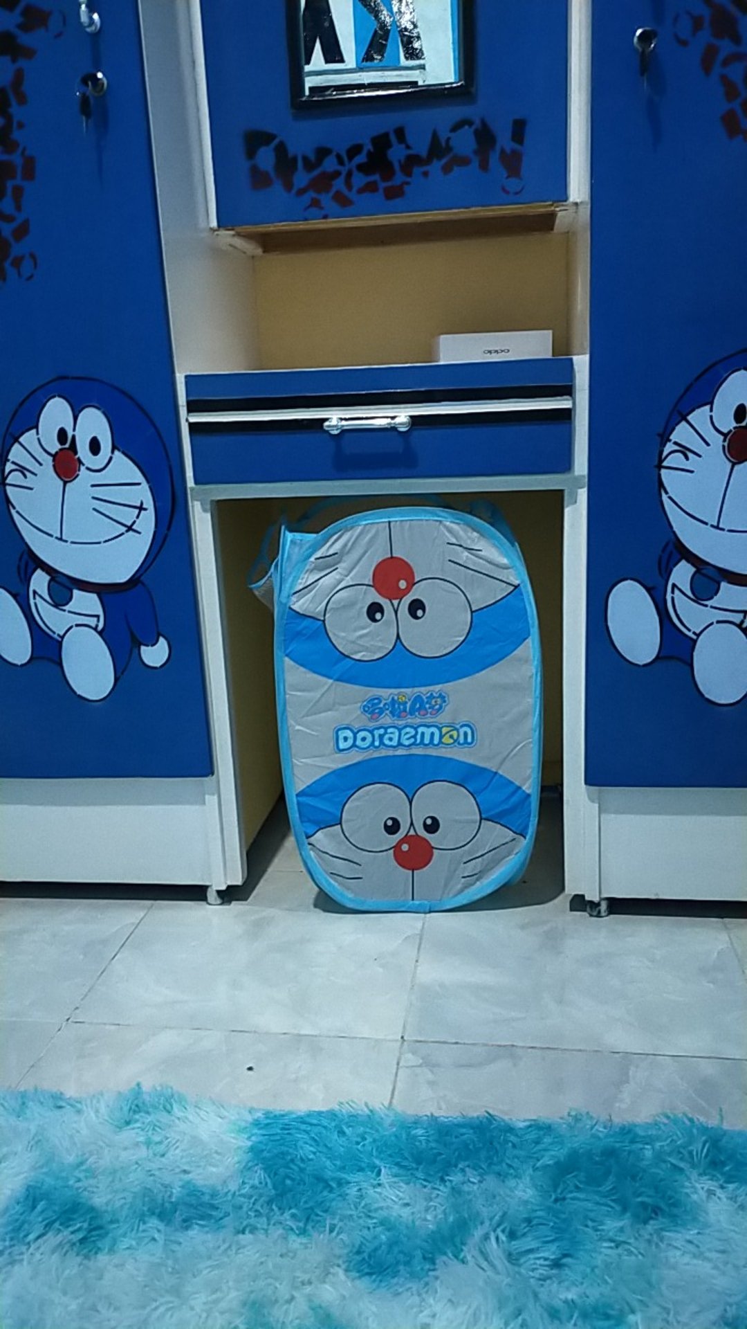 Laundry Bag Keranjang Baju Lipat Doraemon