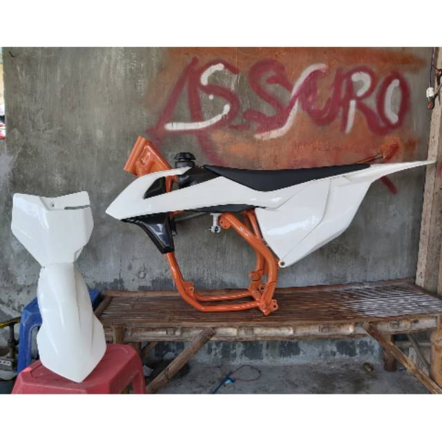 FRAME MODEL KTM PNP MESIN NINJA TIGER FU SCORPIO RANGKA TRAIL GRASSTRACK TRABAS SUPERMOTO