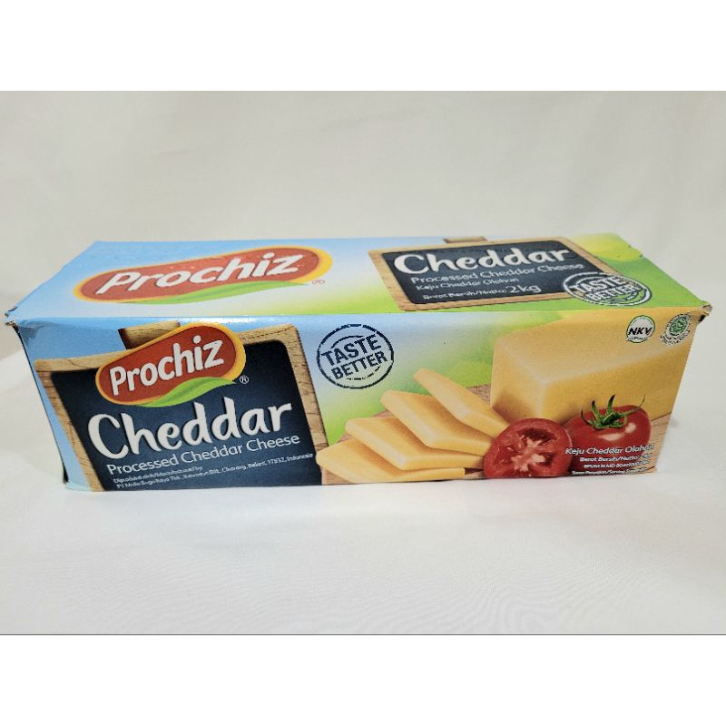 

Keju prochiz cheddar premium 2 kg | Keju prochiz premium taste better cheddar