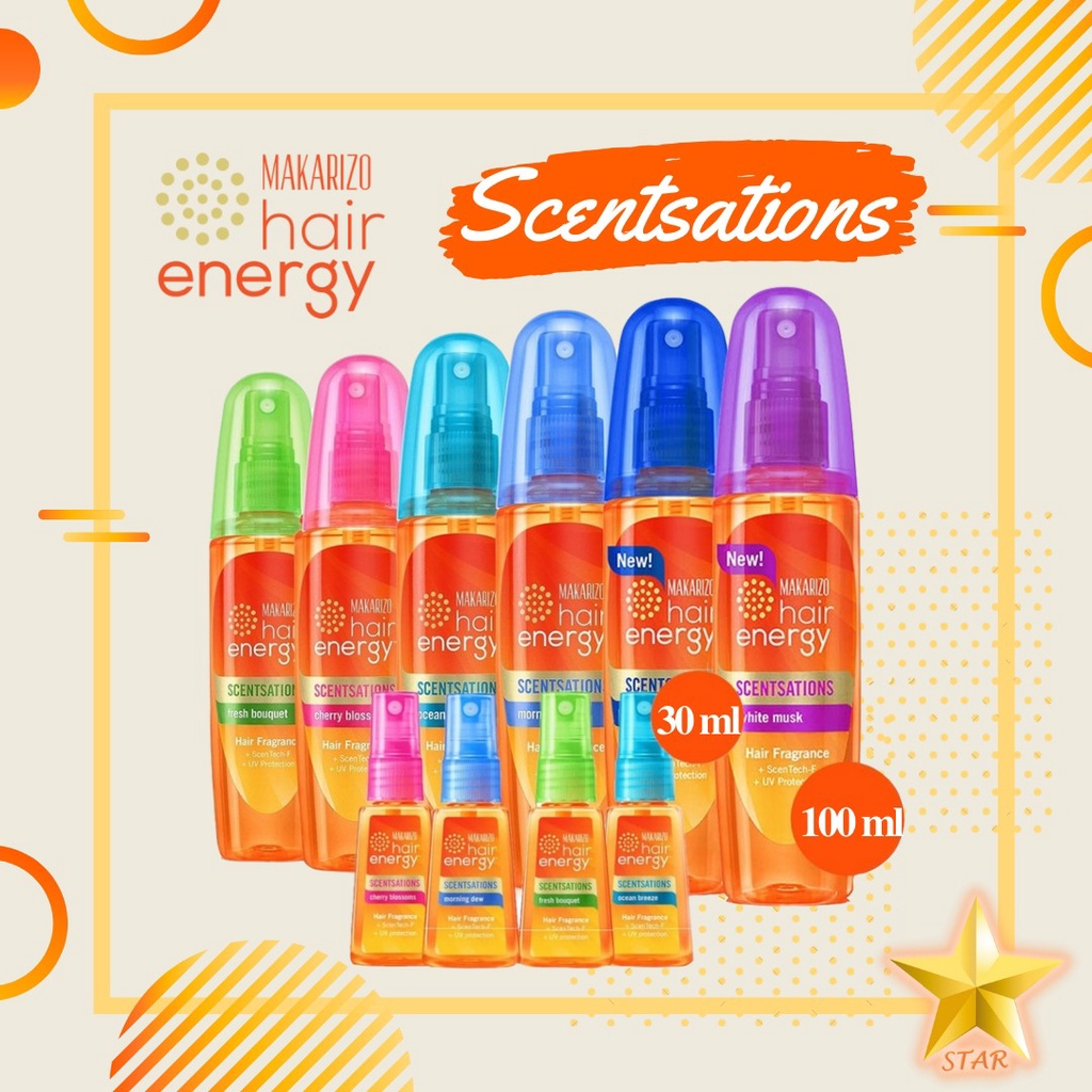 Jual ORIGINAL Makarizo Hair Fragrance Spray Semprot Energy Scentsations