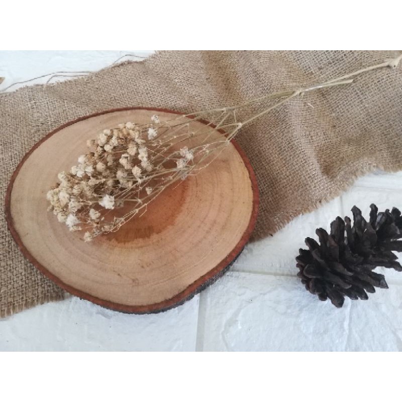bunga kering babysbreath natural driedflower - bunga kering rustic - bahan mahar - dekorasi rustic