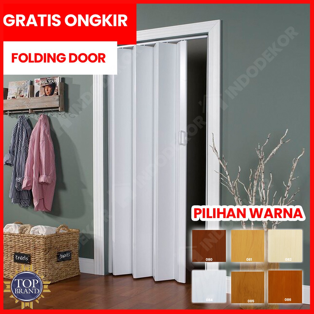 Penyekat Ruangan Folding Door Pintu Lipat Pvc