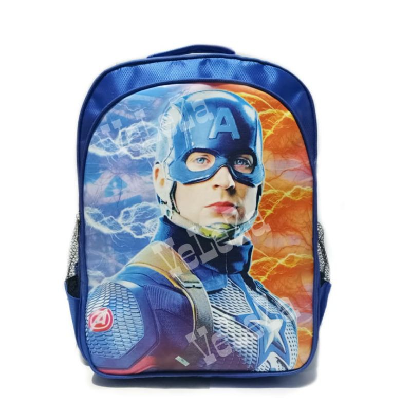 Tas Sekolah Anak Karakter Captain America Triple set Tas anak laki-laki