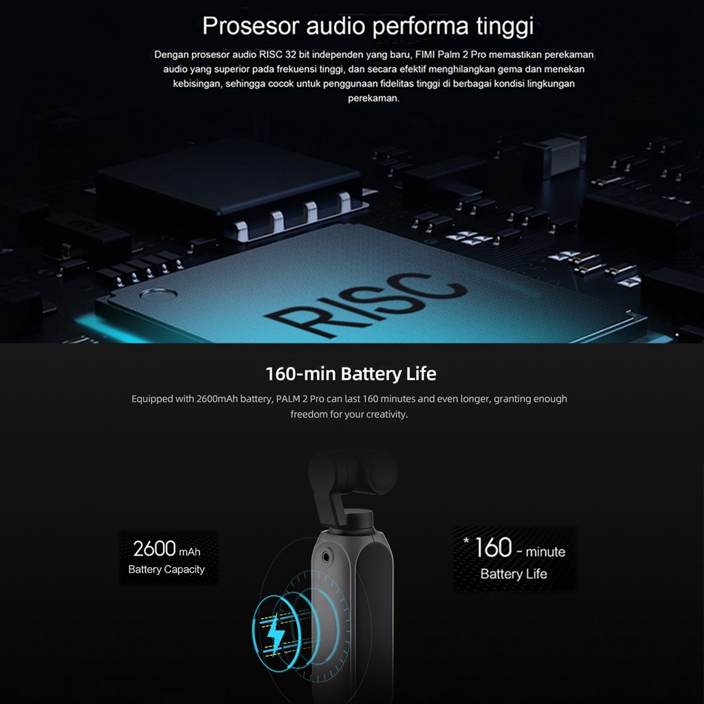 FIMI Palm 2 Pro 3-axis 4K 1/2