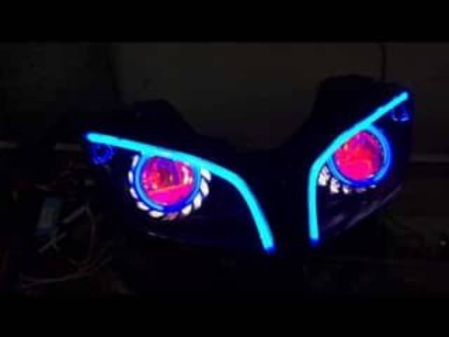 Headlamp Yamaha R15 + Projector + DRL Fleksibel 1 Mode