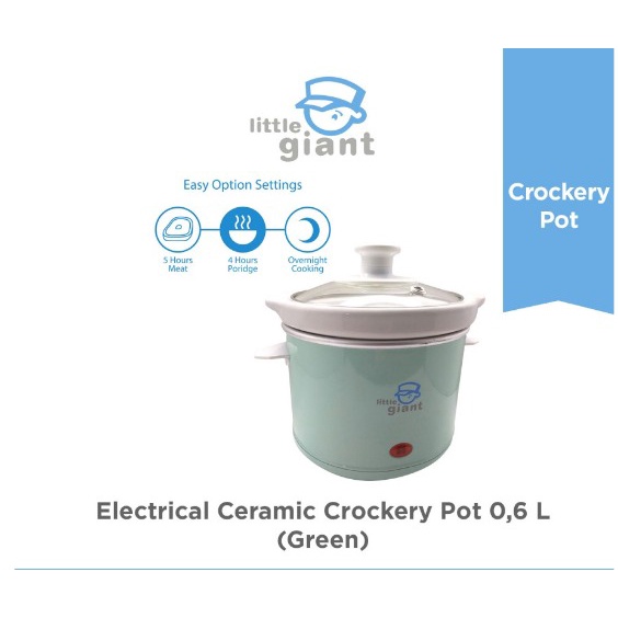 Little Giant Ceramic Crockery Pot 0.6lt | Slow Cooker | LG1806