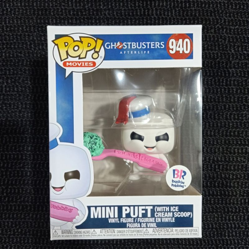 Funko Pop GHOSTBUSTERS AFTERLIFE : MINI PUFT (WITH ICE CREAM SCOOP) #940 (Baskin Robbins)