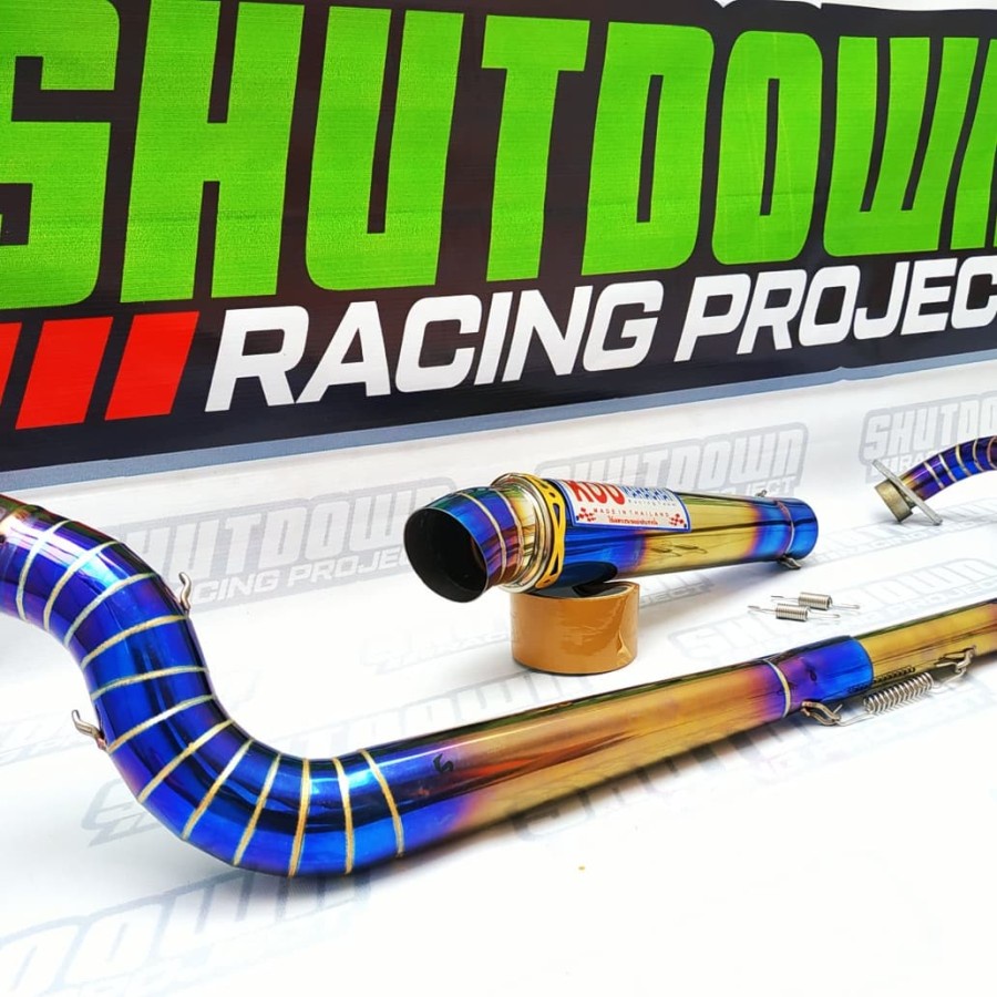 Termurah Knalpot Motor Racing Merk KOU MAHACHAI Vixion New - Vixion Old Cobra Style Full Stainles