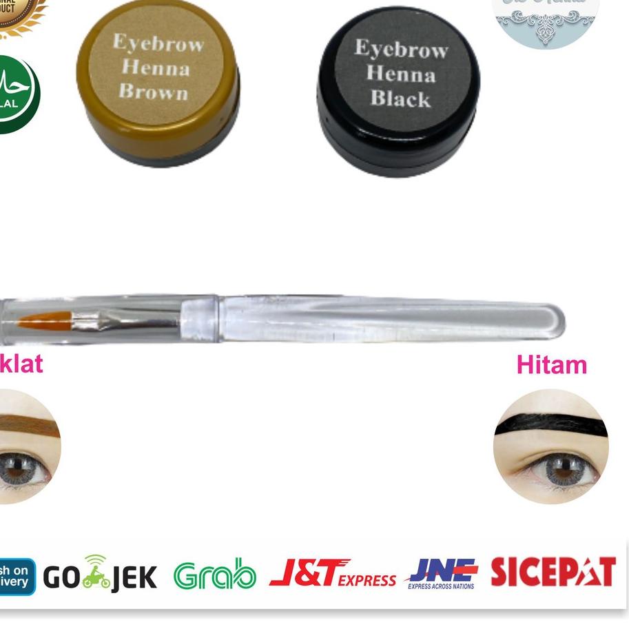 ☈ Henna Alis Pot + Free Kuas - Eyebrow Henna Sulam Alis Henna ℮