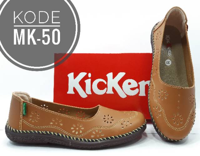 Sepatu Kickers Wanita Slip On Kode MK-50-4
