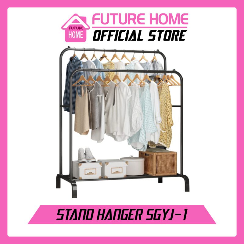 Rak Stand Hanger Big serbaguna Hanger Gantungan Baju Pakaian Celana Gawangan Hanger portable