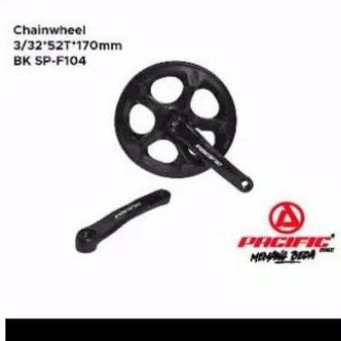 Crank 52T merk Pacific,Eterna,Odessy,Prowheel,Sakoni,Piringan,Chainwheel 52 Sepeda Minion, Lipat