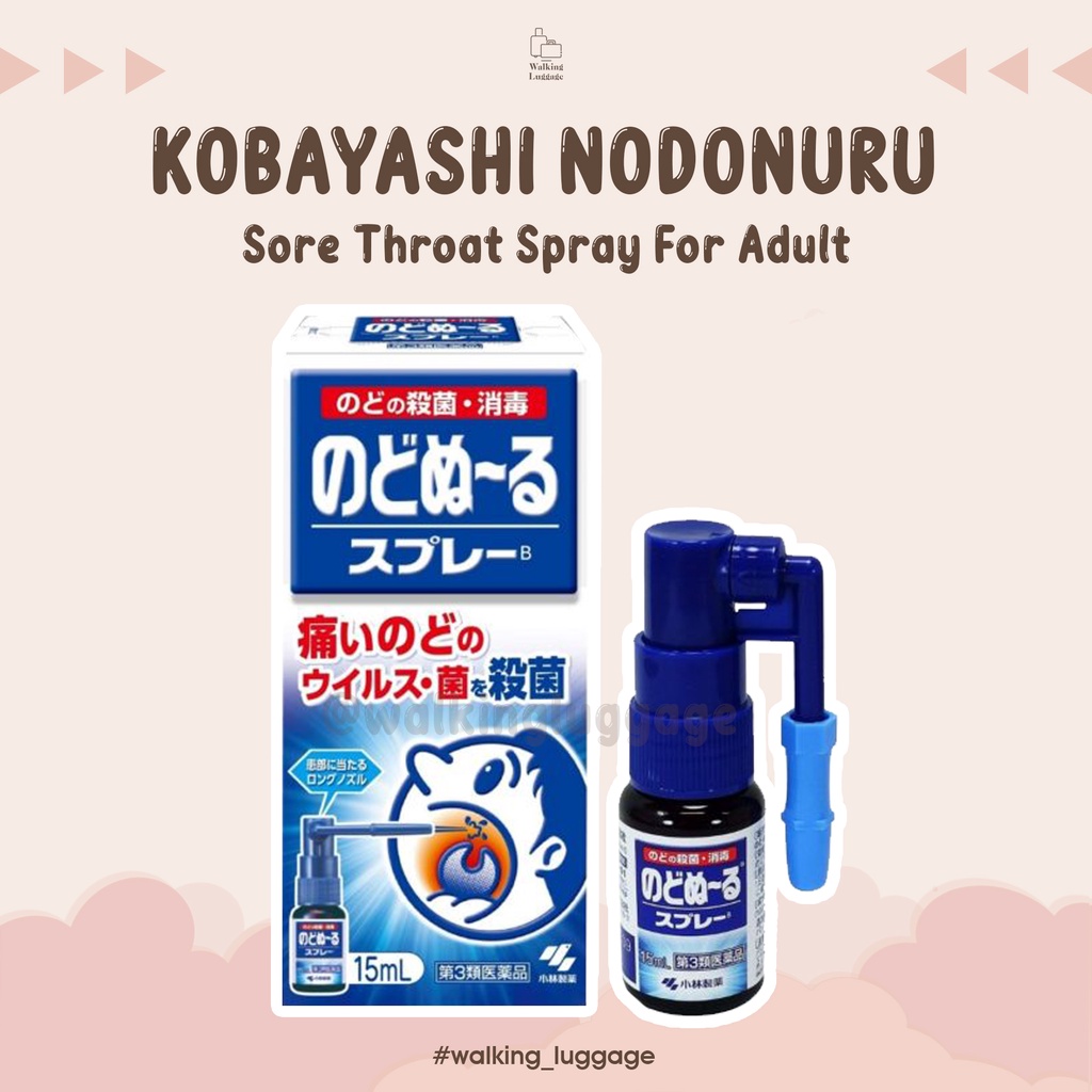 KOBAYASHI NODONURU Sore Throat Spray - Original | Obat Tenggorokan