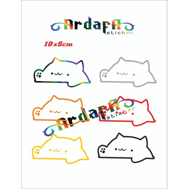Sticker Bongo cat sticker motor cutting