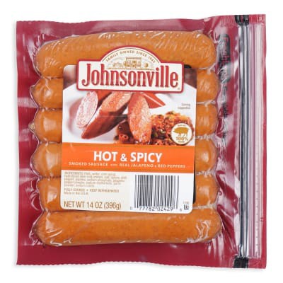 

JOHNSONVILLE HOT & SPICY 14OZ