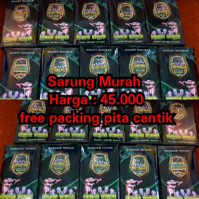 Jual sarung murah souvenir dewasa anak atlas gajah duduk wadimor mangga adem goyor grosir