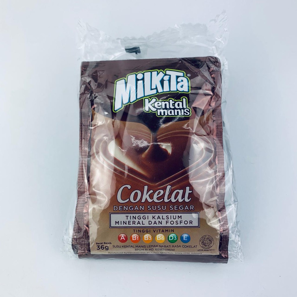 Milkita susu kental manis / Susu kental manis / 1 renceng isi 6 pcs / coklat / Putih