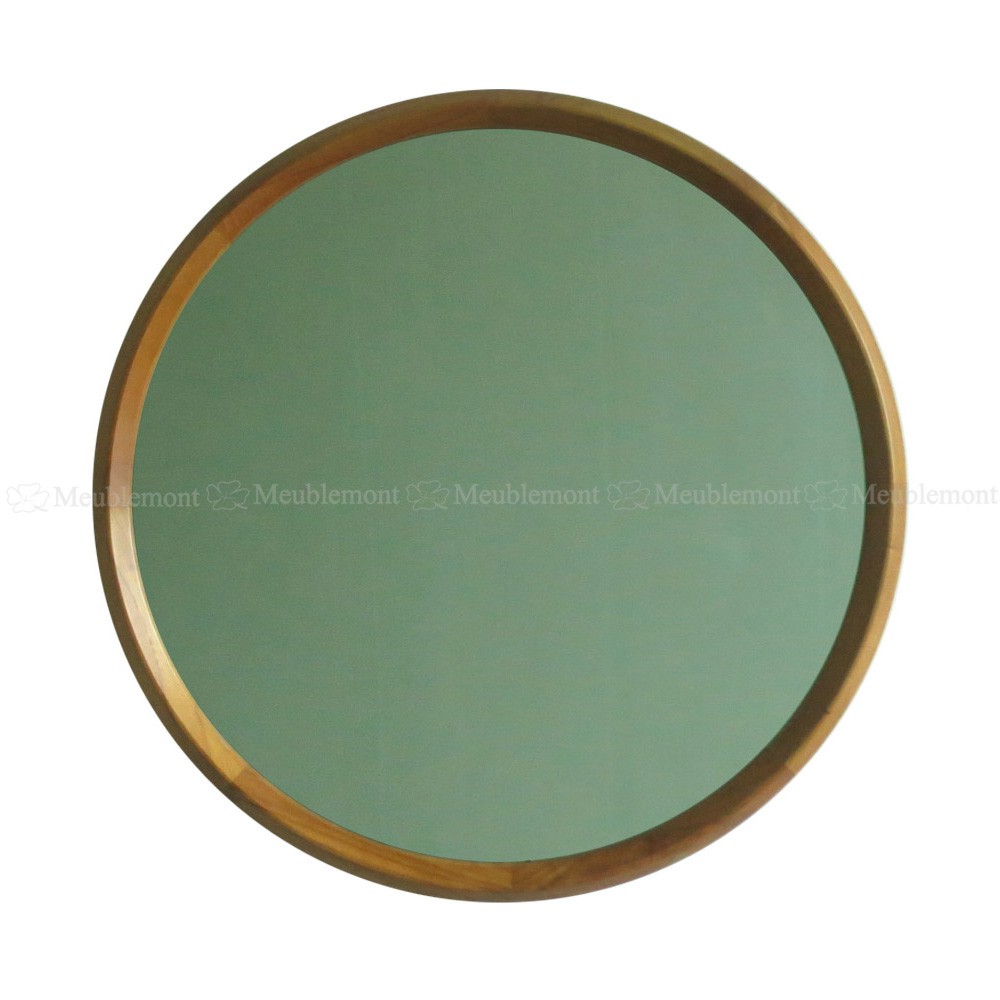 Meublemont LOUIS Round Mirror 80cm - Natural Brown